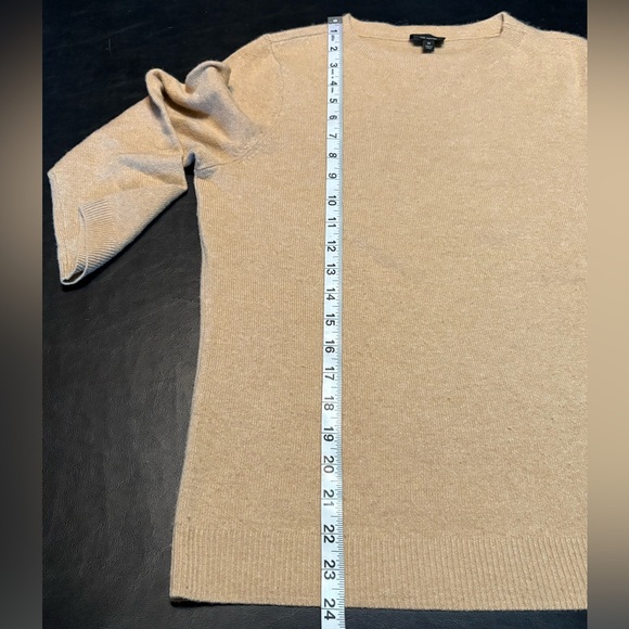Talbots Pure Cashmere Tan Women's Sweater size Medium. - Picture 6 of 9